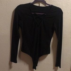 Me To We Black bodysuit